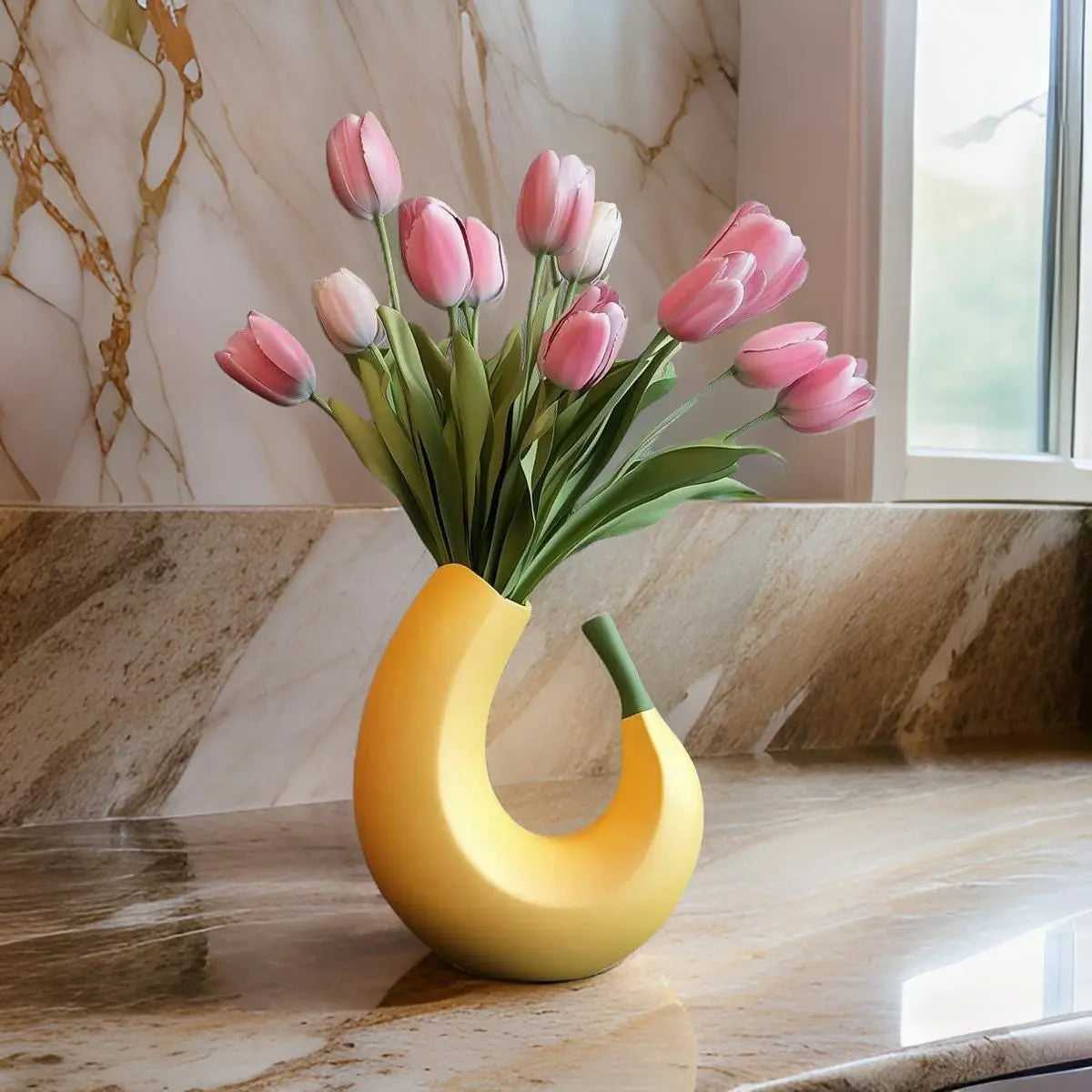 Banana Flower Vase – Modern Decorative Vases for Home Décor