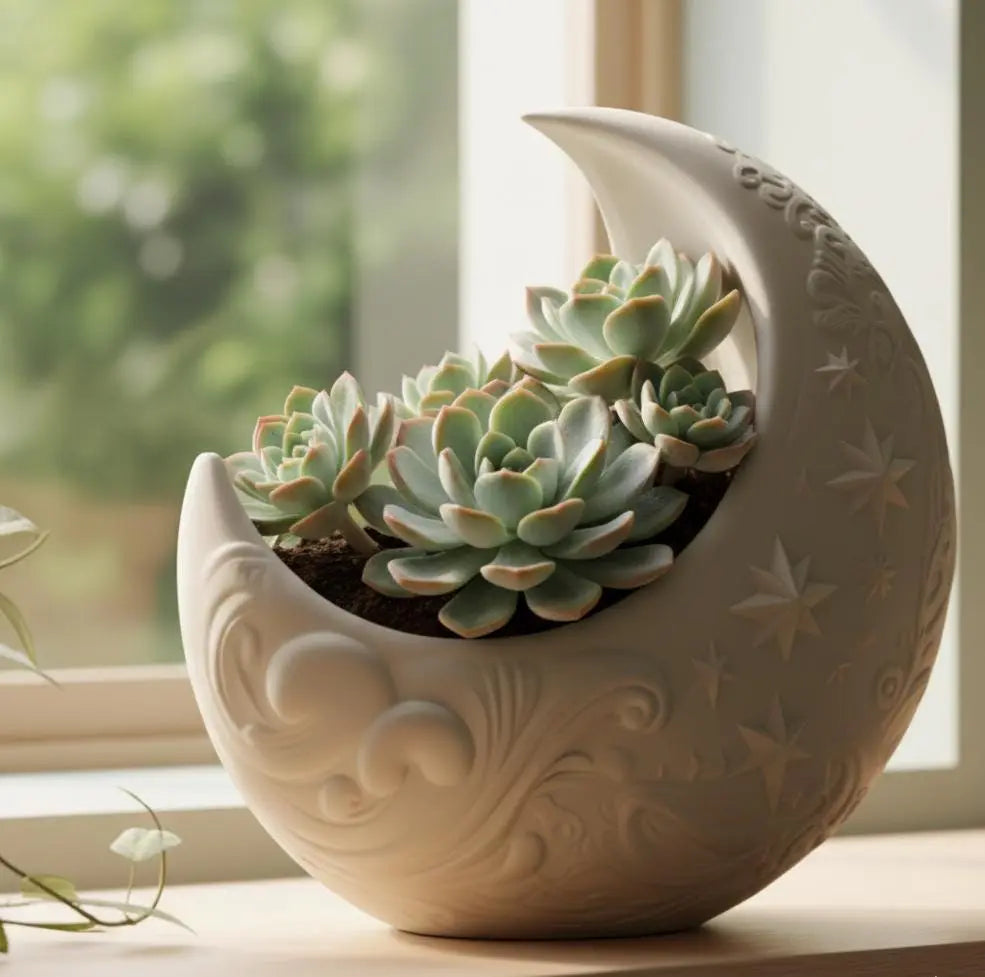 Crescent Moon Planter