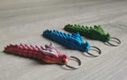 Mythical Articulated Dragon Keychain - Handcrafted Fantasy Accessory