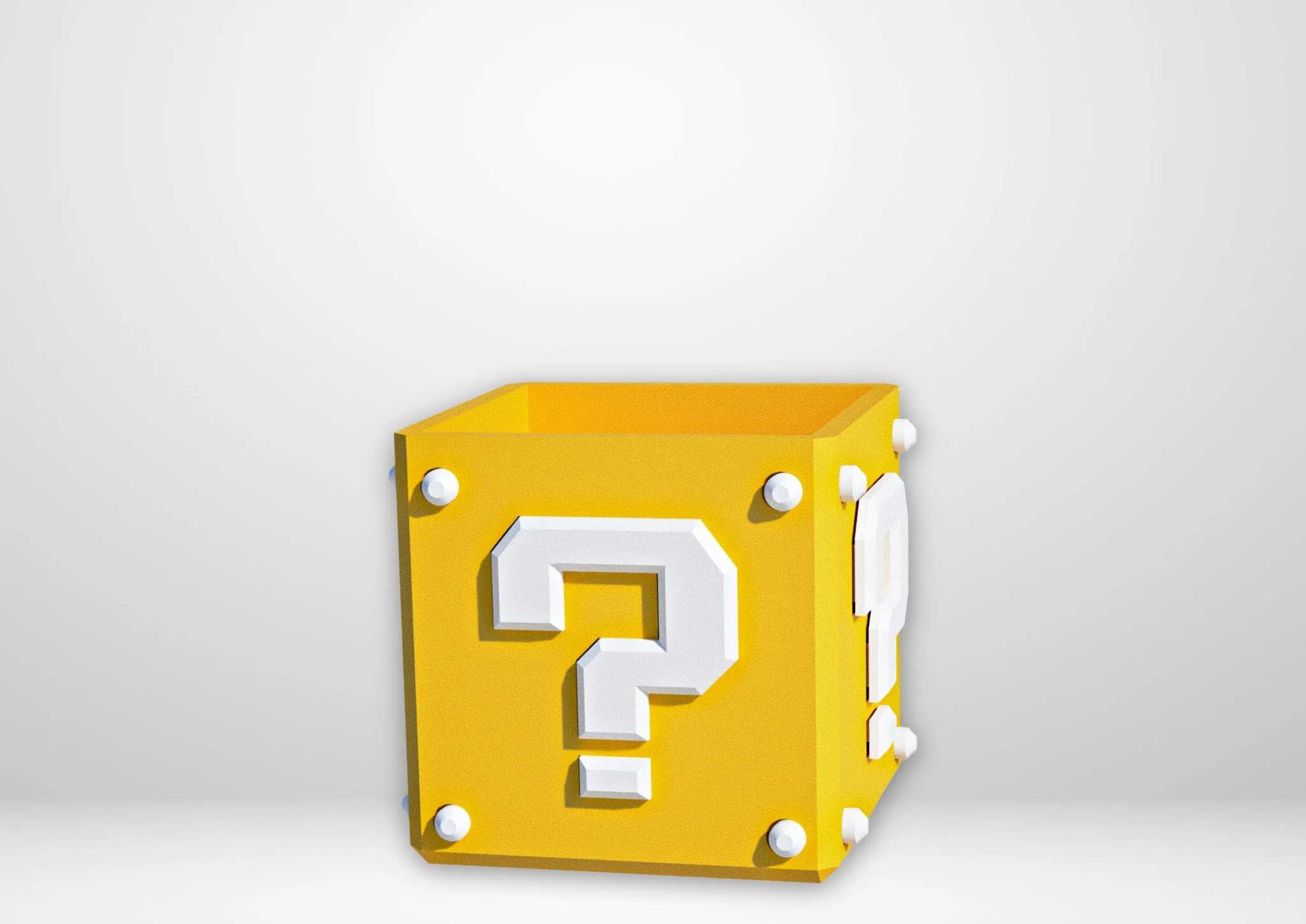 Video Game Planter Super Mario Cube for Fun Gaming Décor