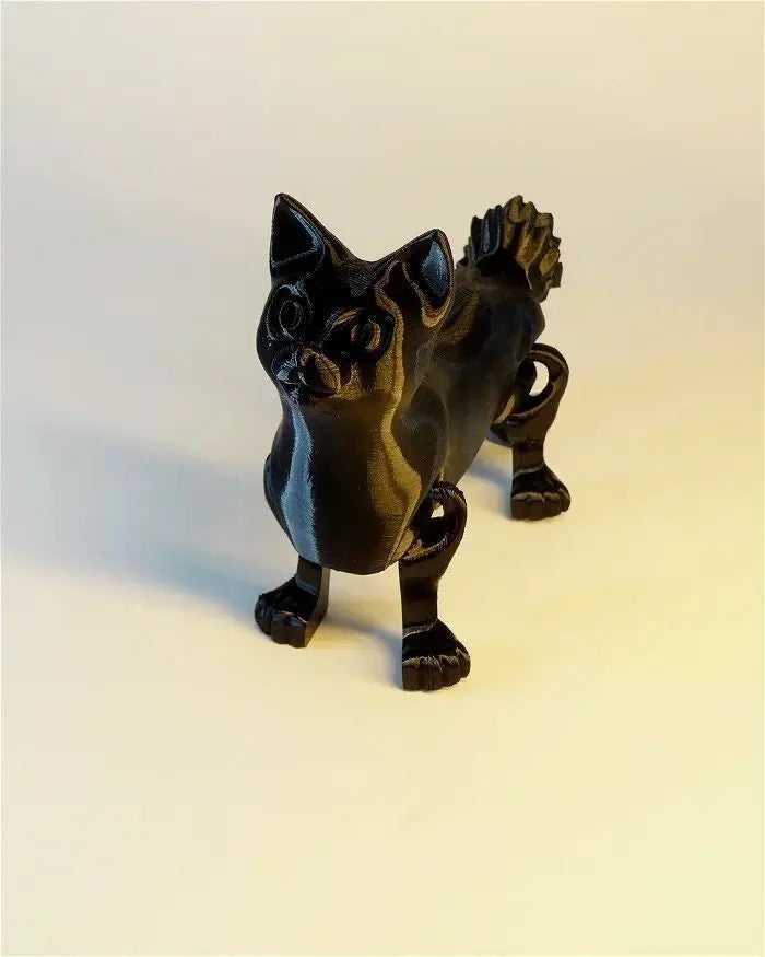 Articulated Cat Figurine