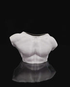 Modern Sculpted Male Body Vase, Unique Eco Planter for Flowers and Air Plants