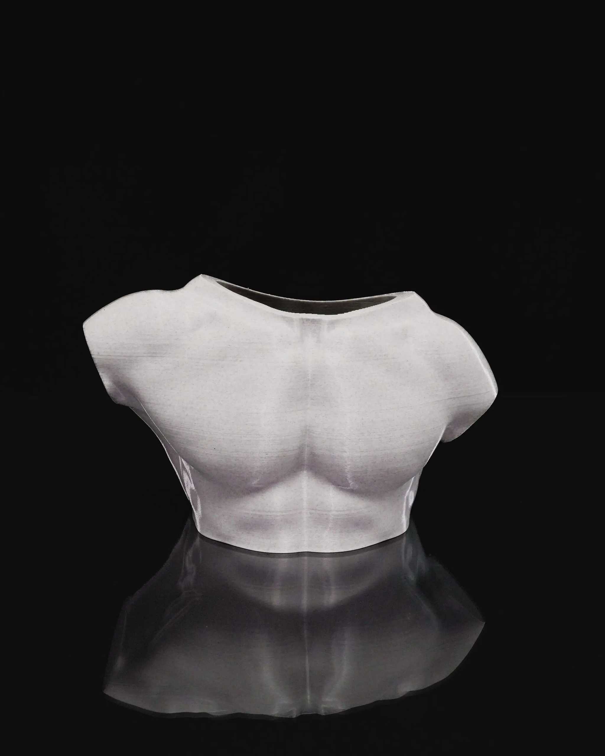 Modern Sculpted Male Body Vase, Unique Eco Planter for Flowers and Air Plants