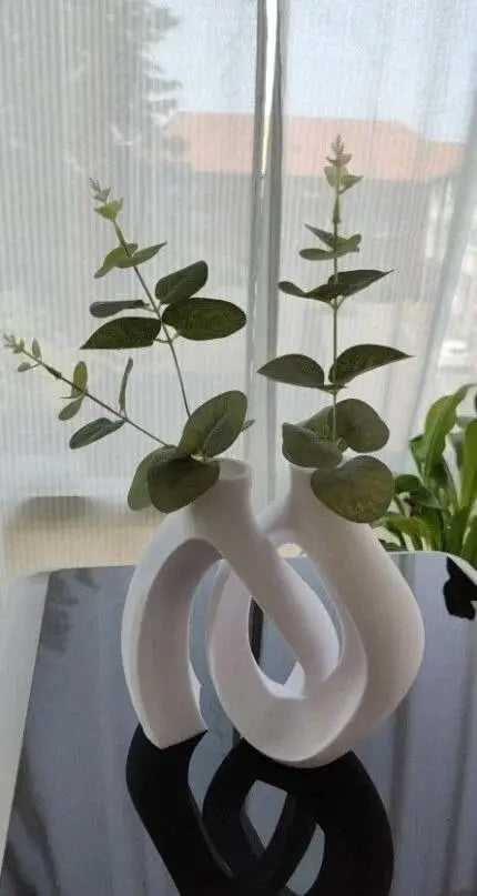 Infinity Symbol Vase, Modern Home Accent