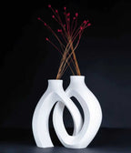 Infinity Symbol Vase, Modern Home Accent