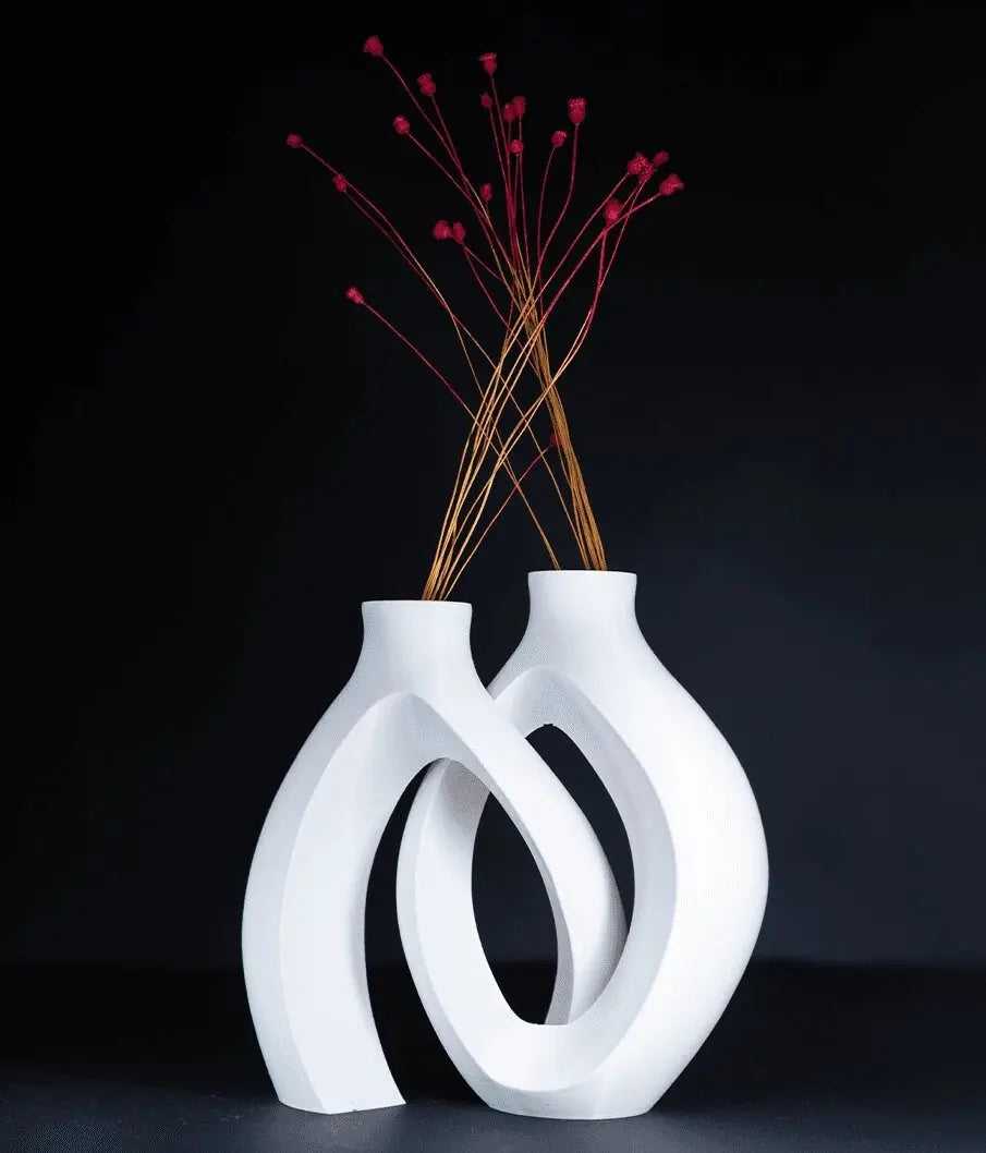 Infinity Symbol Vase, Modern Home Accent