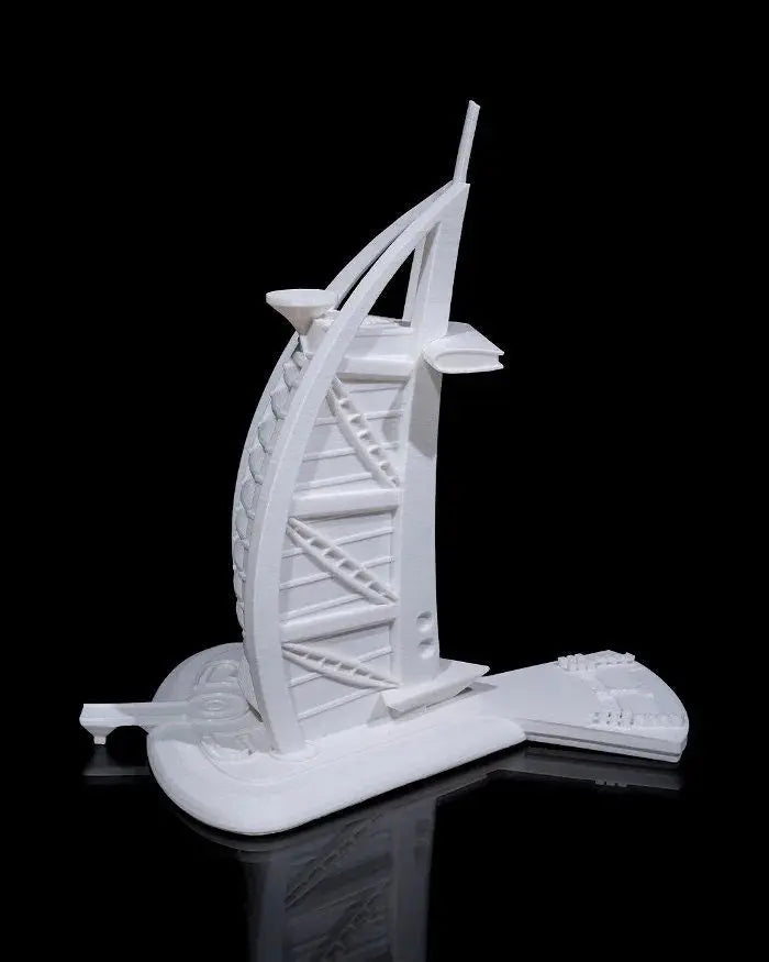 3D Printed Landmark Miniatures Black Burj Al Arab