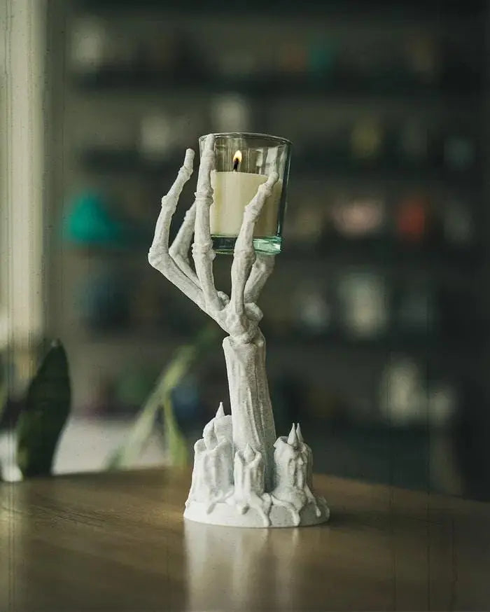 Skeleton Hand Candle Holder