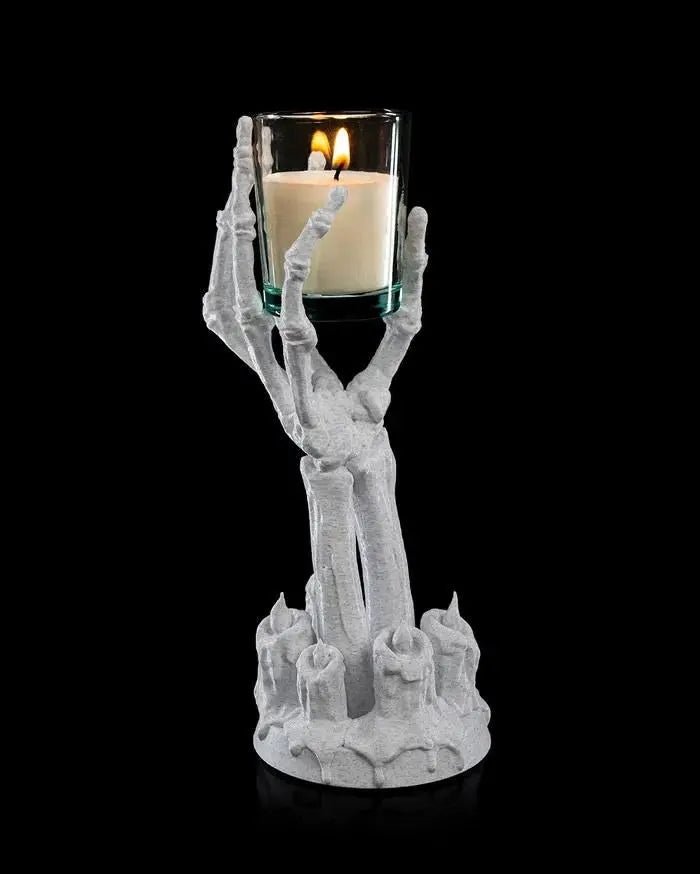 Skeleton Hand Candle Holder