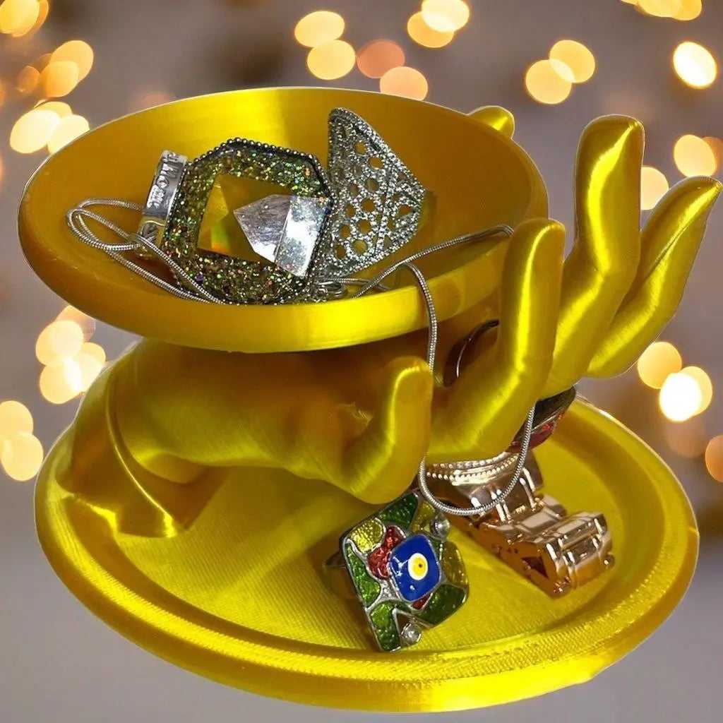 Hand with Tray Jewelry Holder