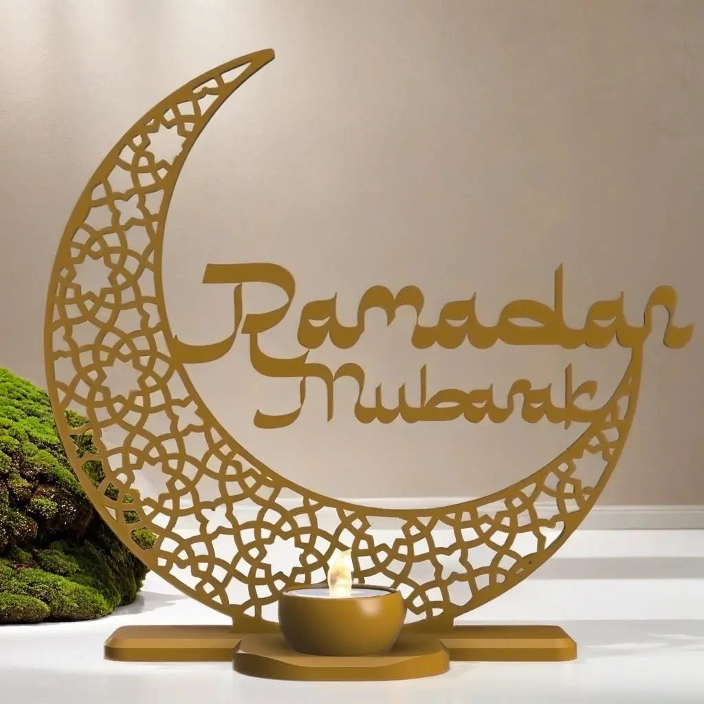 Ramadan Crescent Candle Holder