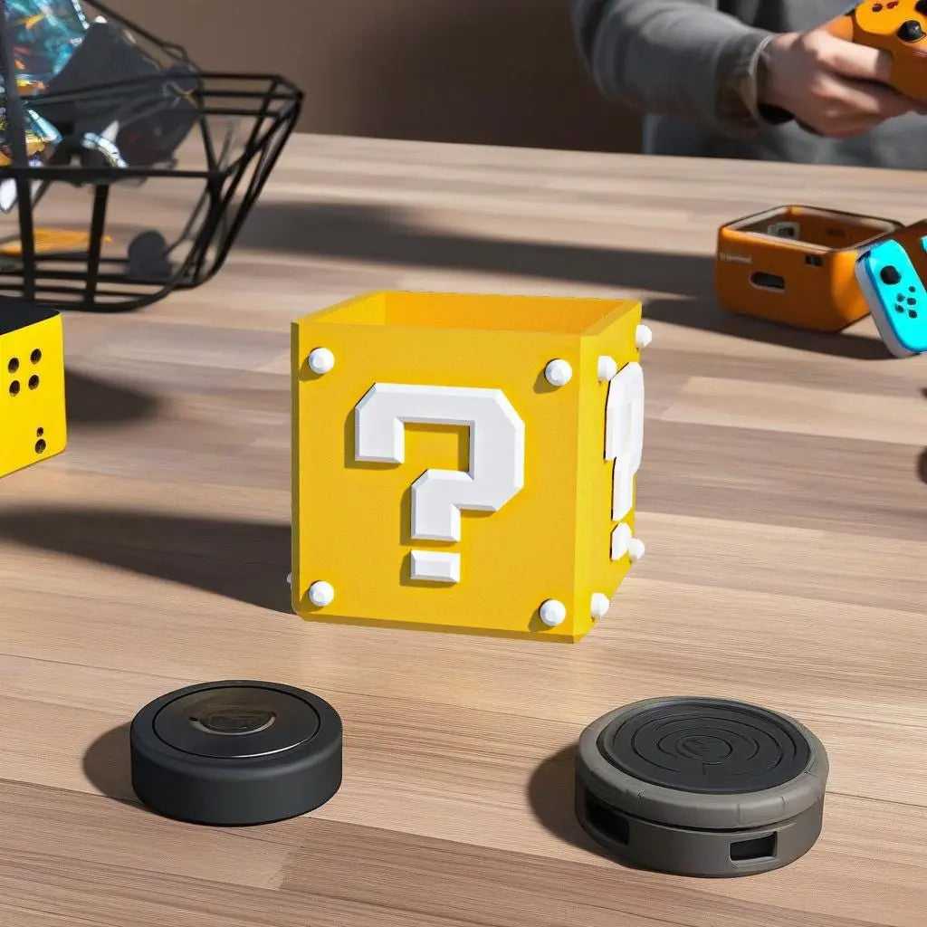 Video Game Planter Super Mario Cube for Fun Gaming Décor