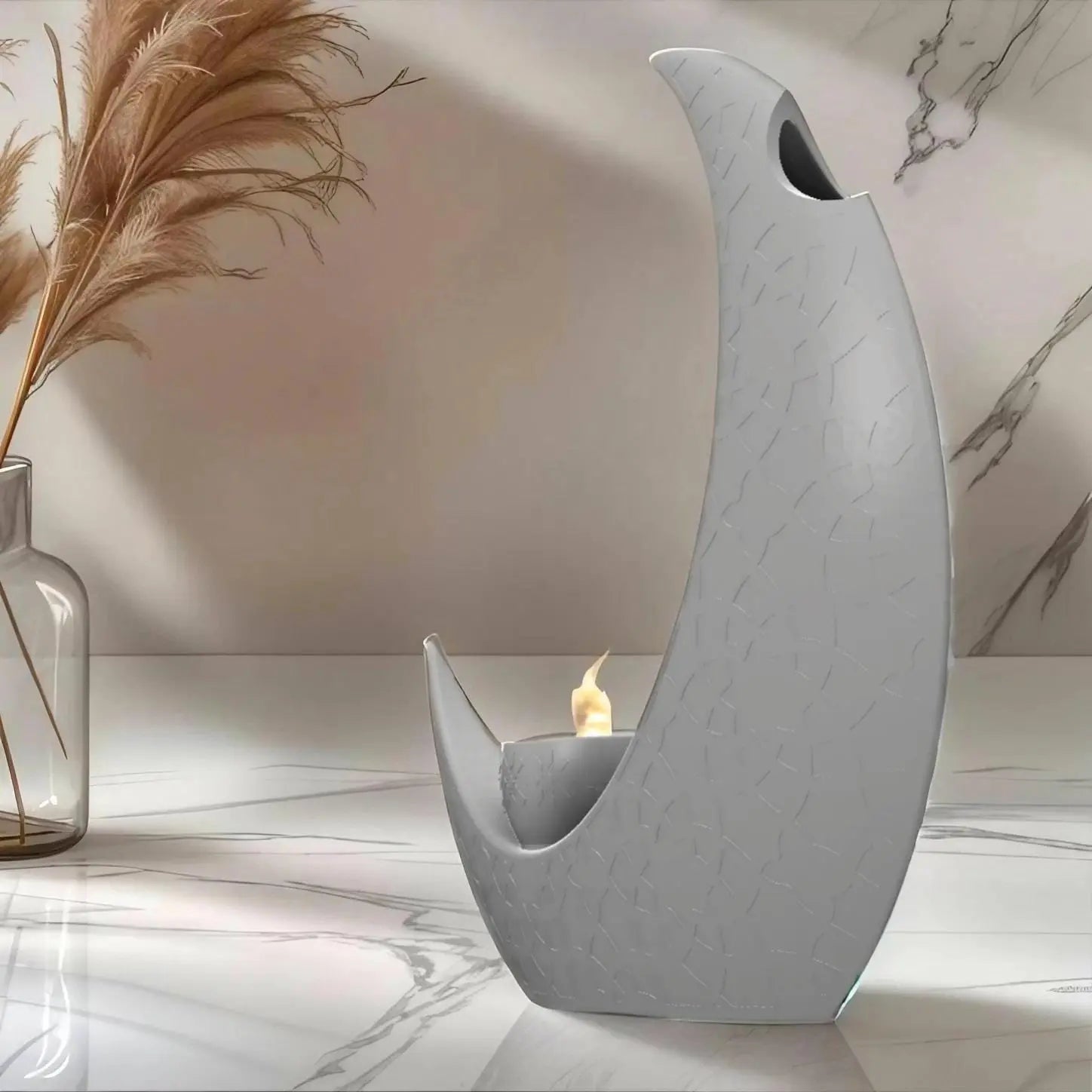 Crescent Moon Vase Tea Light Holder