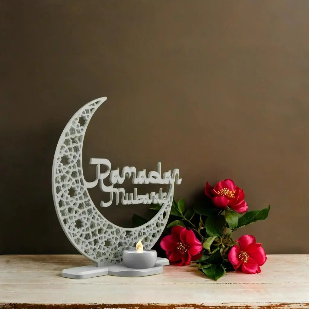 Ramadan Crescent Candle Holder