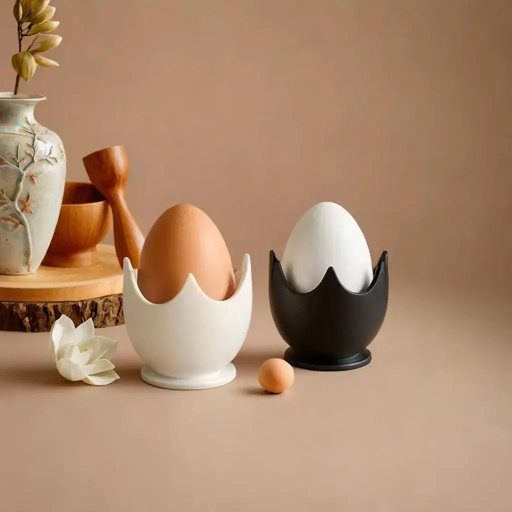Modern Crown Egg Holder Set