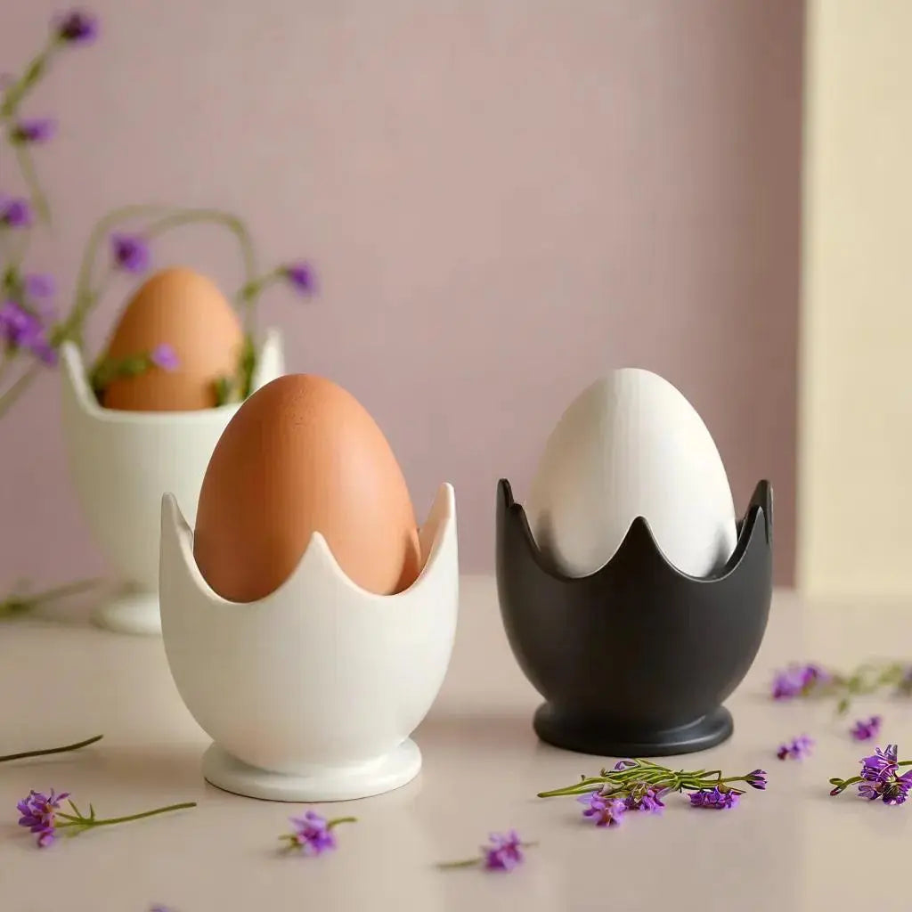 Modern Crown Egg Holder Set
