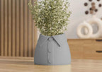 Shirt Style Vase, Flower Holder with Collar and Button Design Unique Home Decor