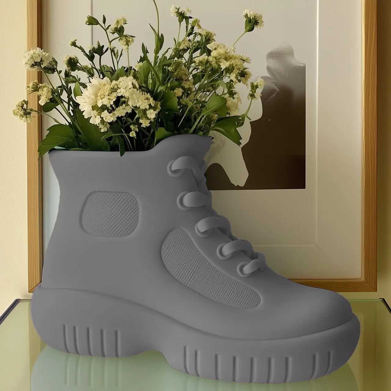 Sneaker Vase - Unique Sneaker Flower Pot for Decor