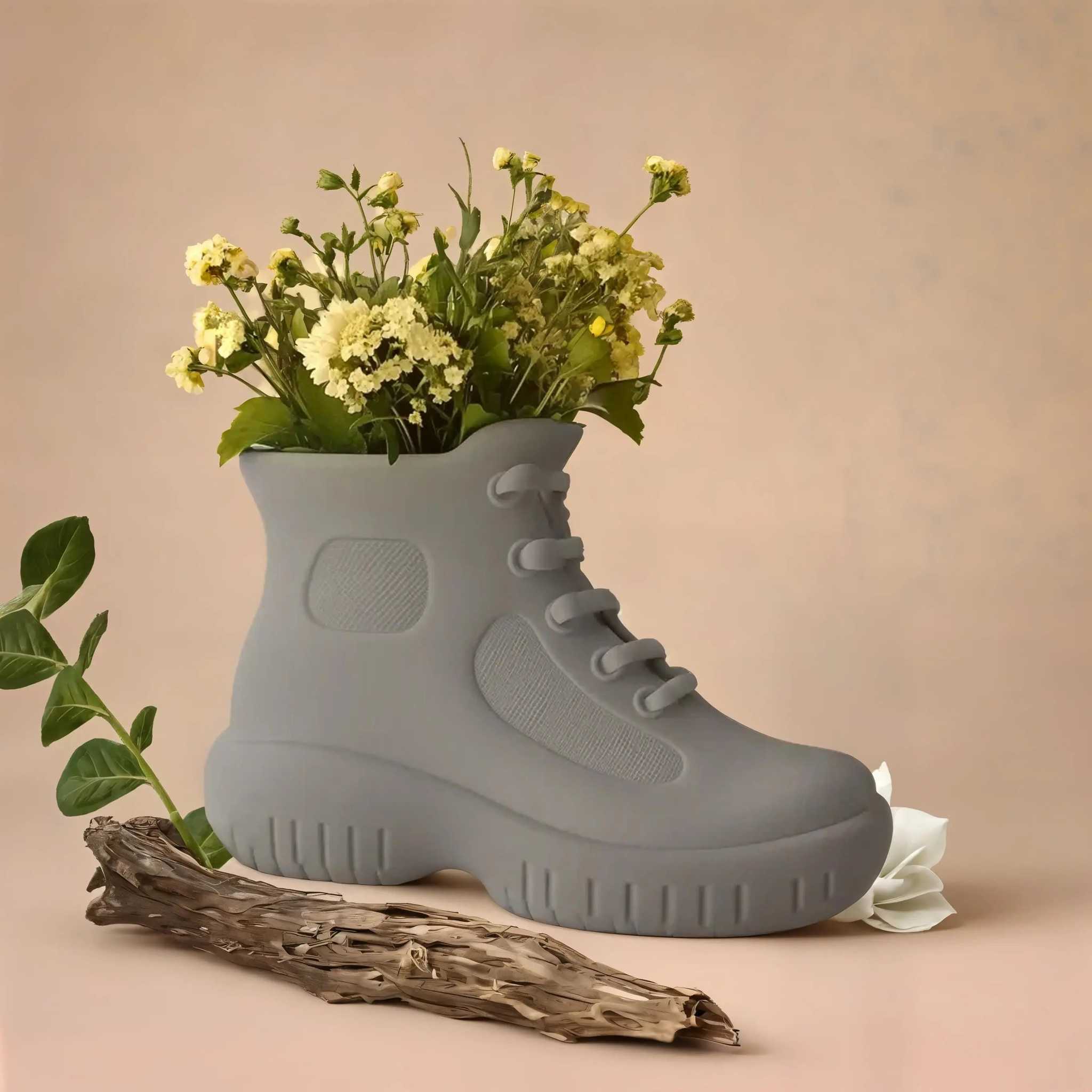 Sneaker Vase - Unique Sneaker Flower Pot for Decor
