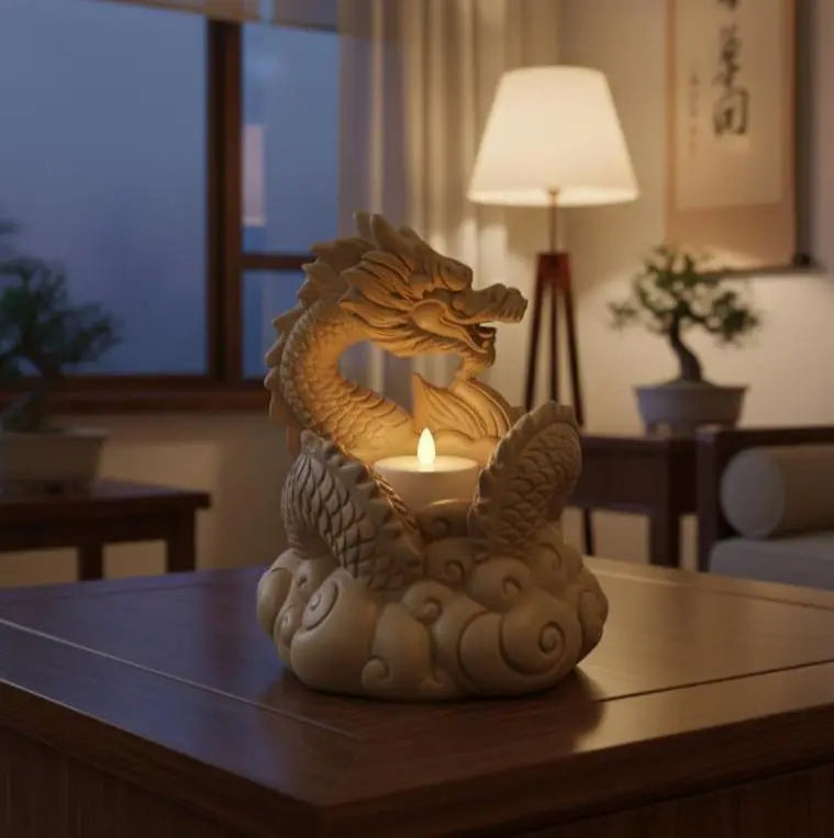 Celestial Guardian Dragon Tealight Holder