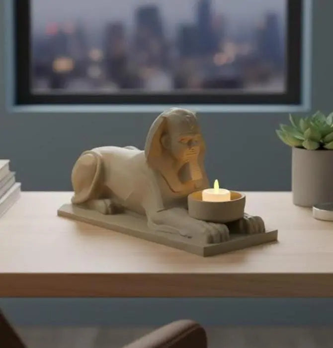 Egyptian Sphinx Candle Holder