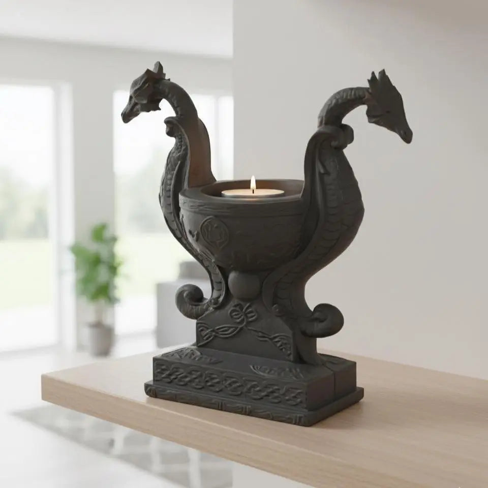 Double Dragon Candle Holder