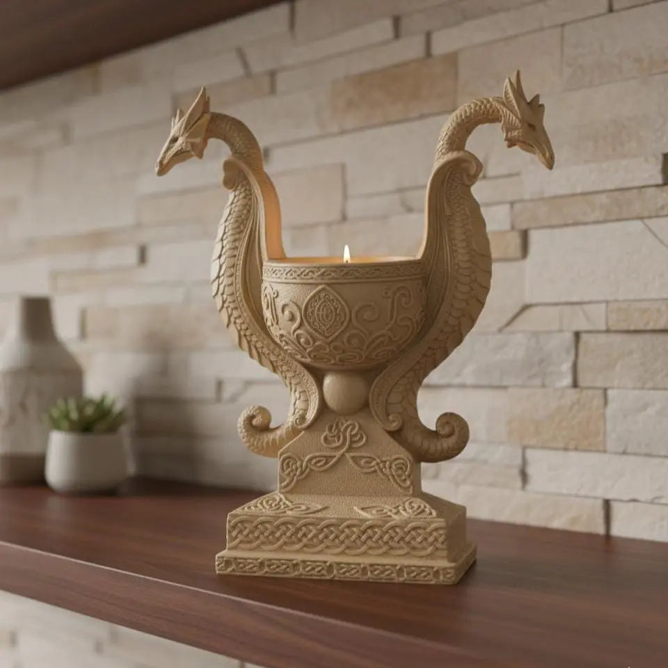 Double Dragon Candle Holder