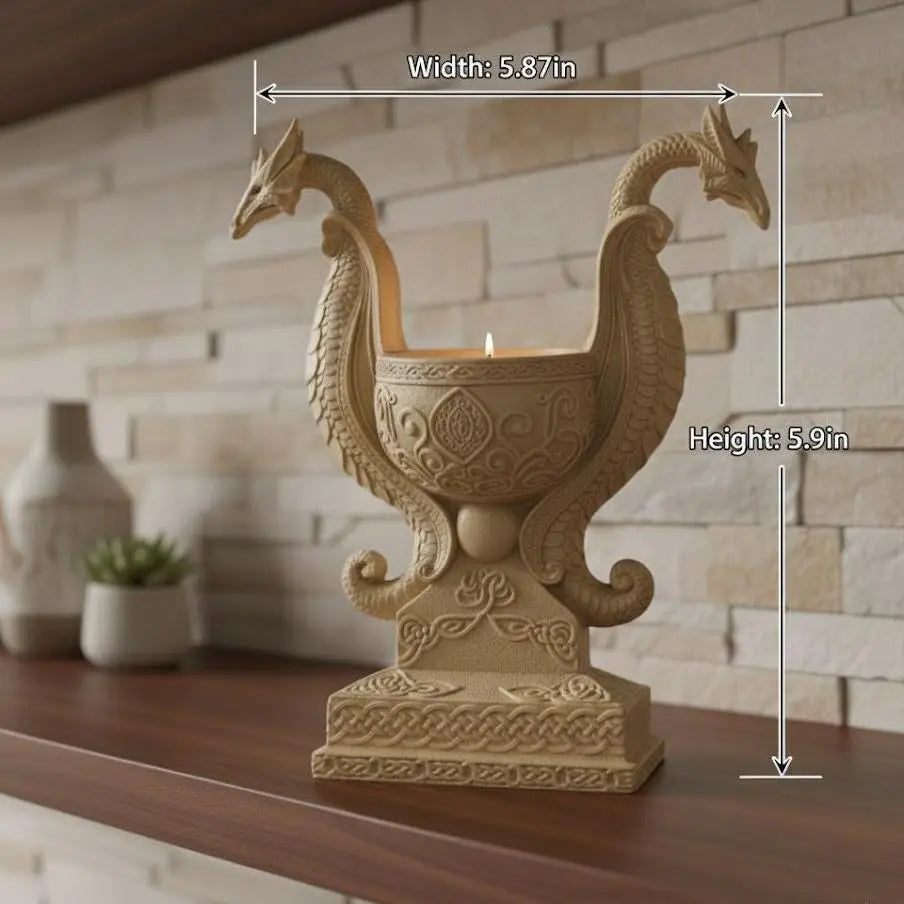 Double Dragon Candle Holder