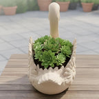 Elegant Swan Planter – Modern Swan Planter for Home Décor