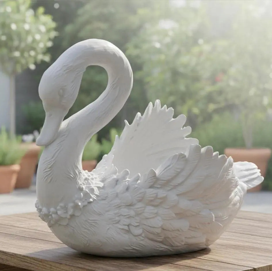 Elegant Swan Planter – Modern Swan Planter for Home Décor